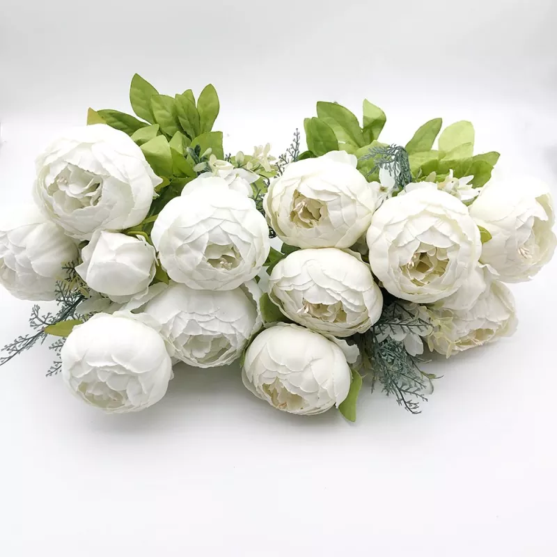 13 Heads Silk Artificial Peony Bouquet
