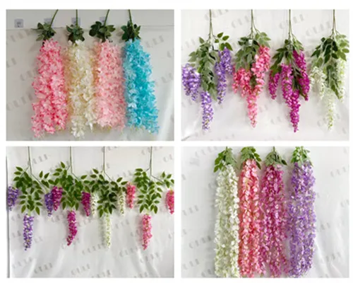 How to Choose Between Silk and PU Artificial Wisteria?