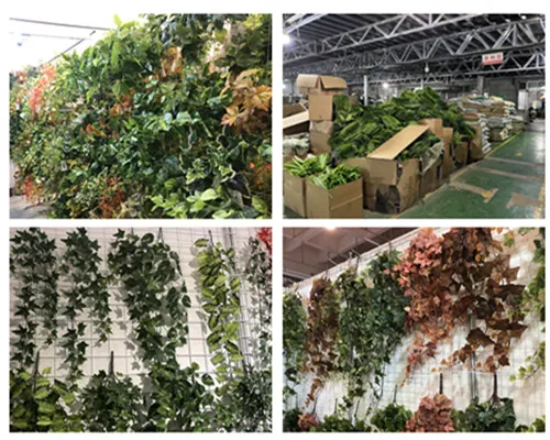 Vertical Garden with Hanging Artificial Plants: A Space-Saving and Taste-Enhancing Wall Design Strategy