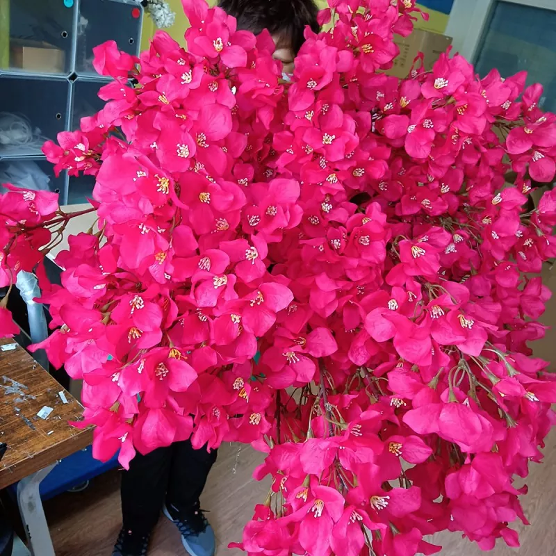 Silk Bougainvillea Flower Spray