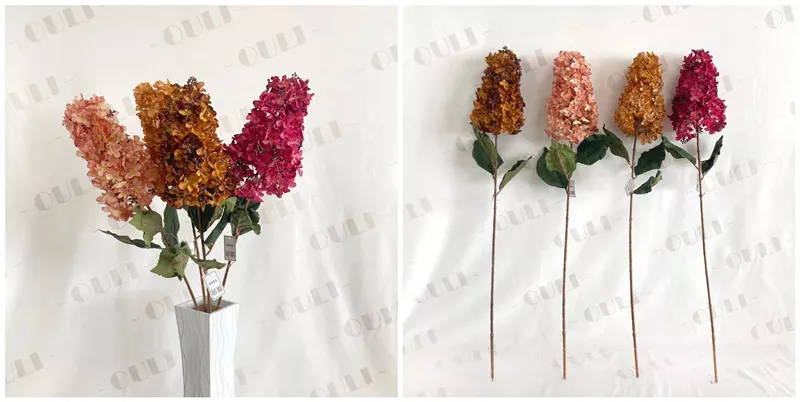 Dried Touch Pagoda Silk Hydrangea