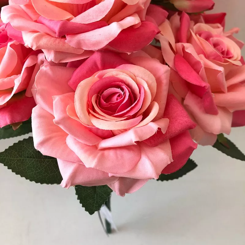 real look silk rose flowers in orange for fall weddings