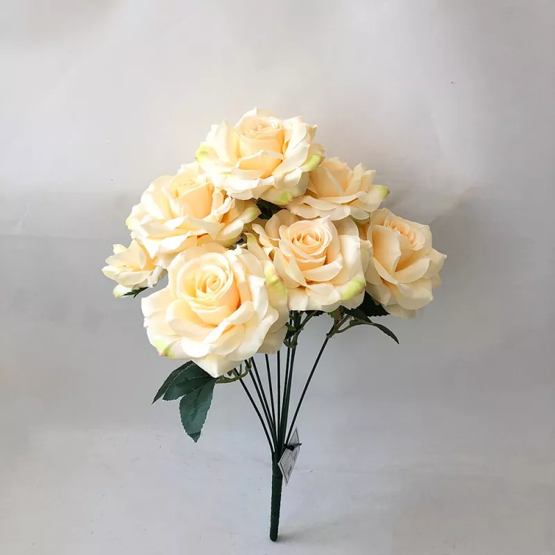 wholesale fake rose flower bouquet with luxury packaging