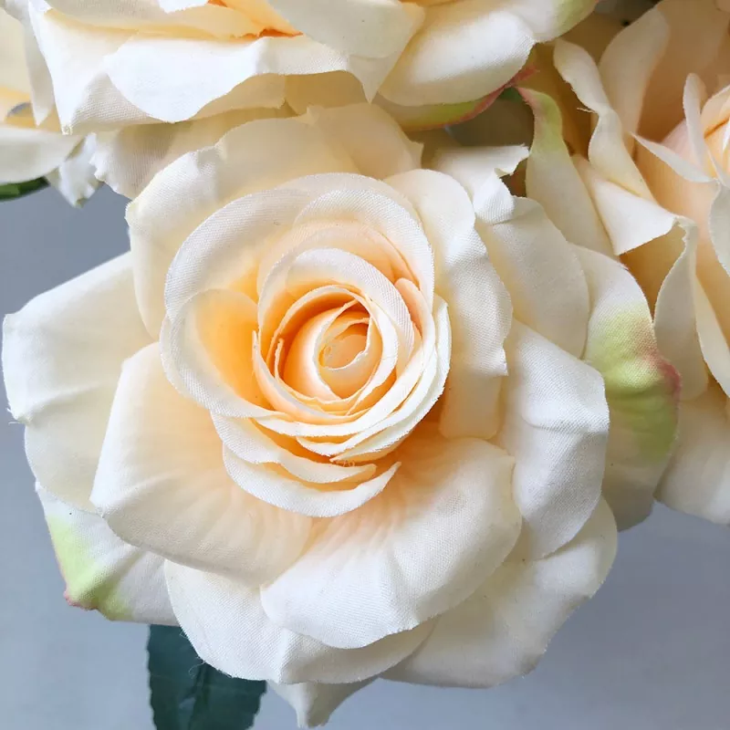 rose gold flowers artificial with elegant texture finish