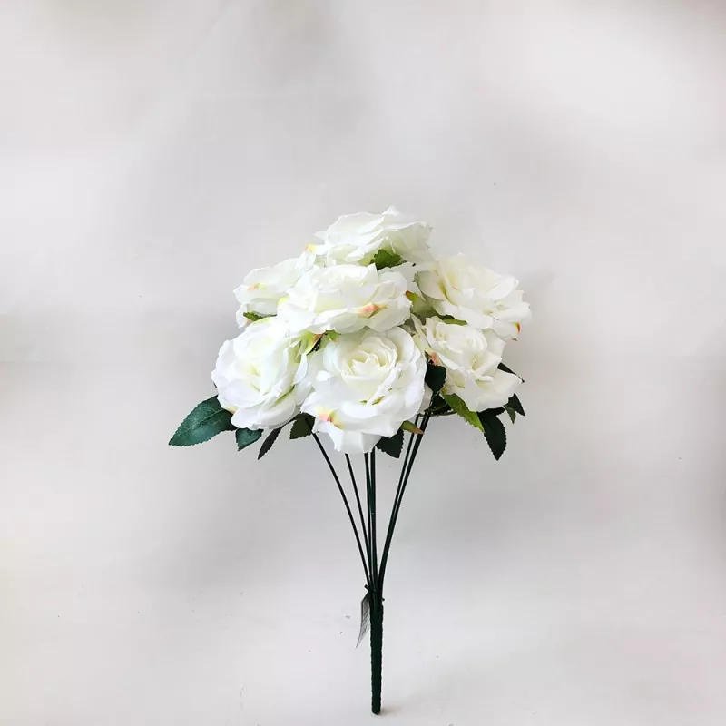 faux rose arrangement in lilac tones for home decor