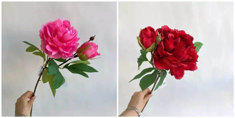 Silk Artificial Peony Flowers