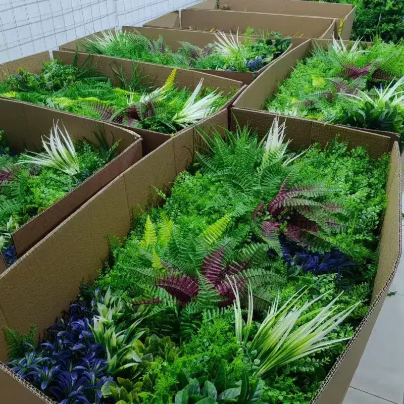 Faux Vertical Garden Wall for Interior Decoration