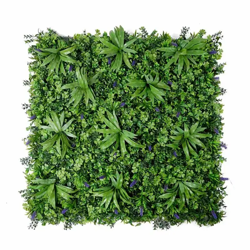 OULI Faux Grass Wall Panel with Mixed Foliage