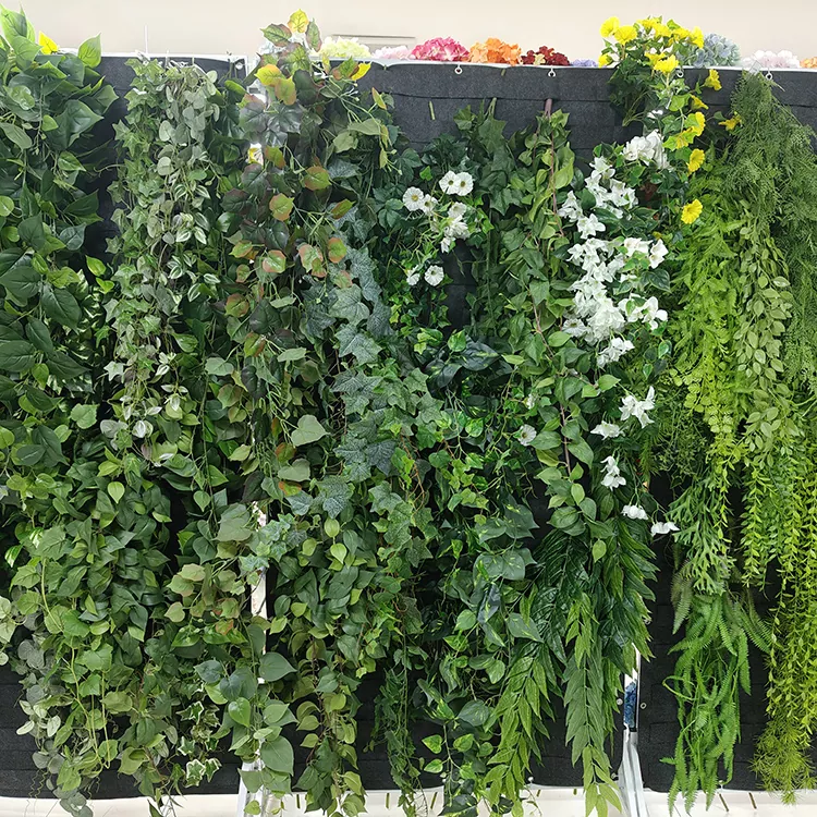 Faux Fern Wall Decor for Tropical Garden Themes