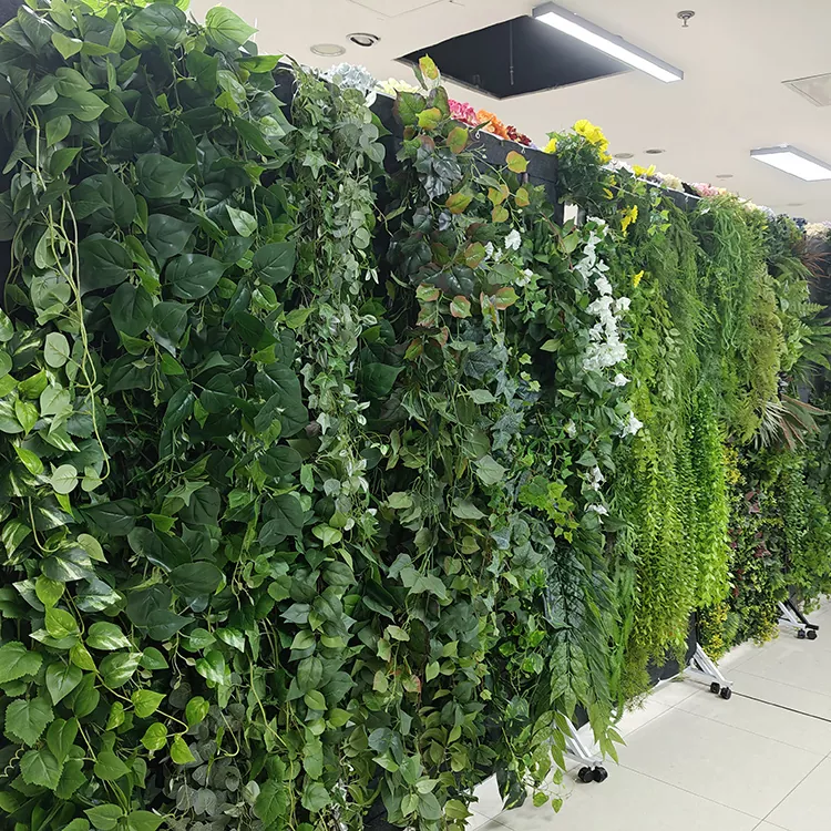UV Resistant Artificial Fern Wall for Outdoor Use