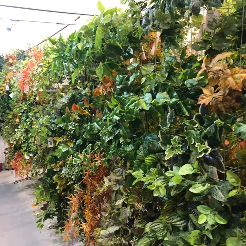 Plastic Wall Hanging Artificial Plants 75cm vertical design