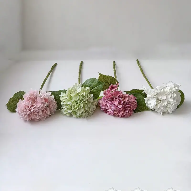 Single Stem Real Touch Artificial Hydrangeas