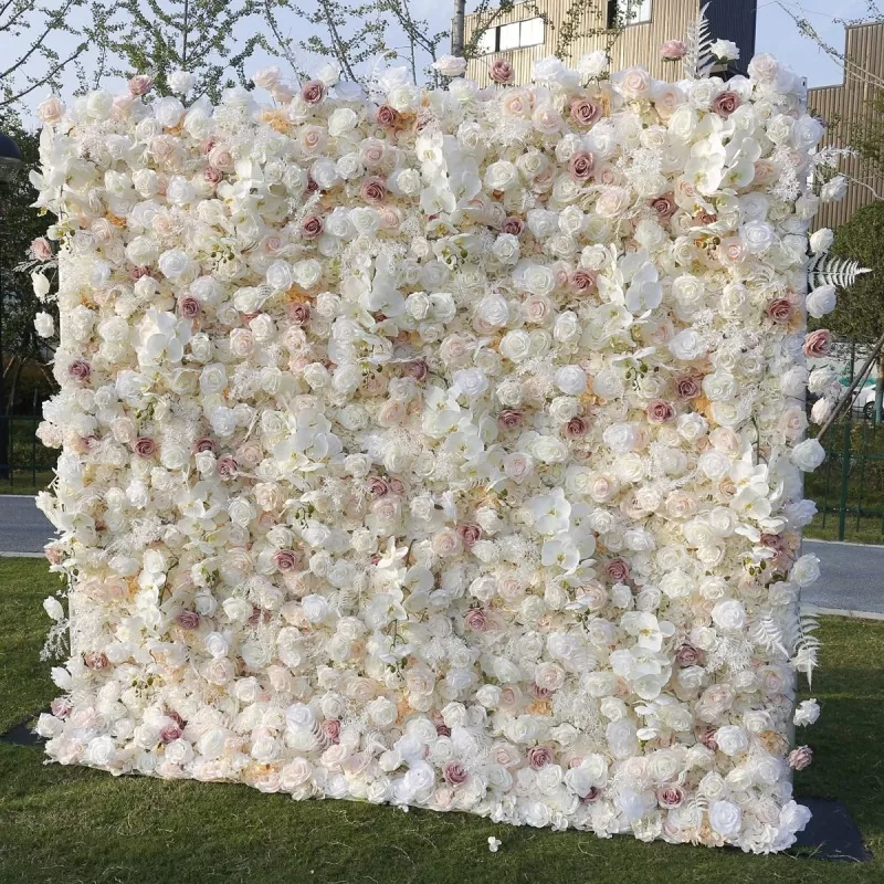 3x3m artificial flower wall for trade shows and stage background