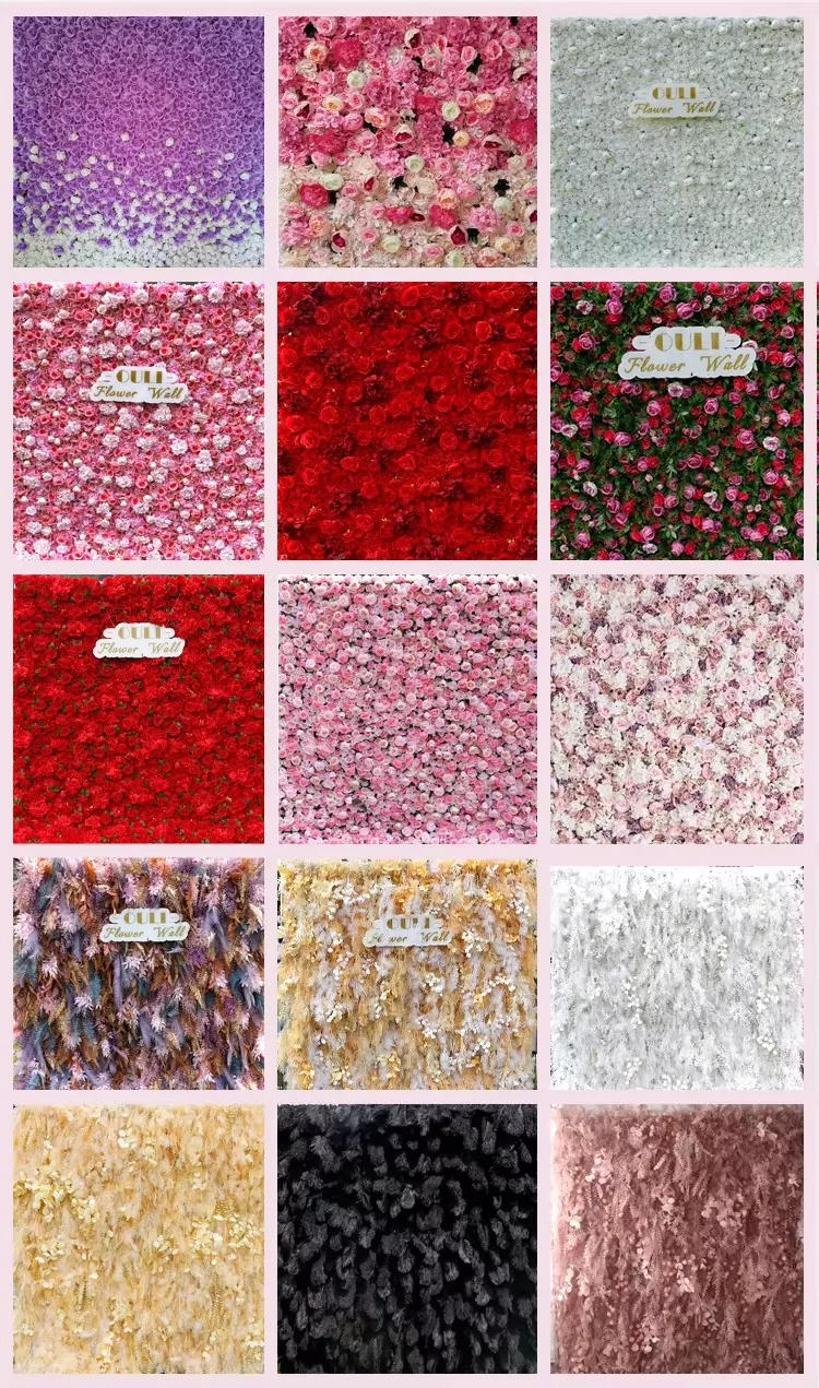 Luxury rose flower wall wholesale supplier for wedding planners