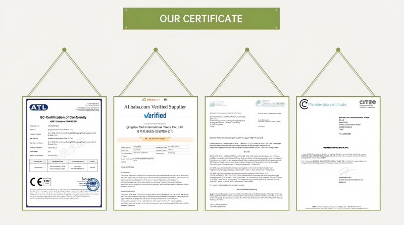 Our Certificate