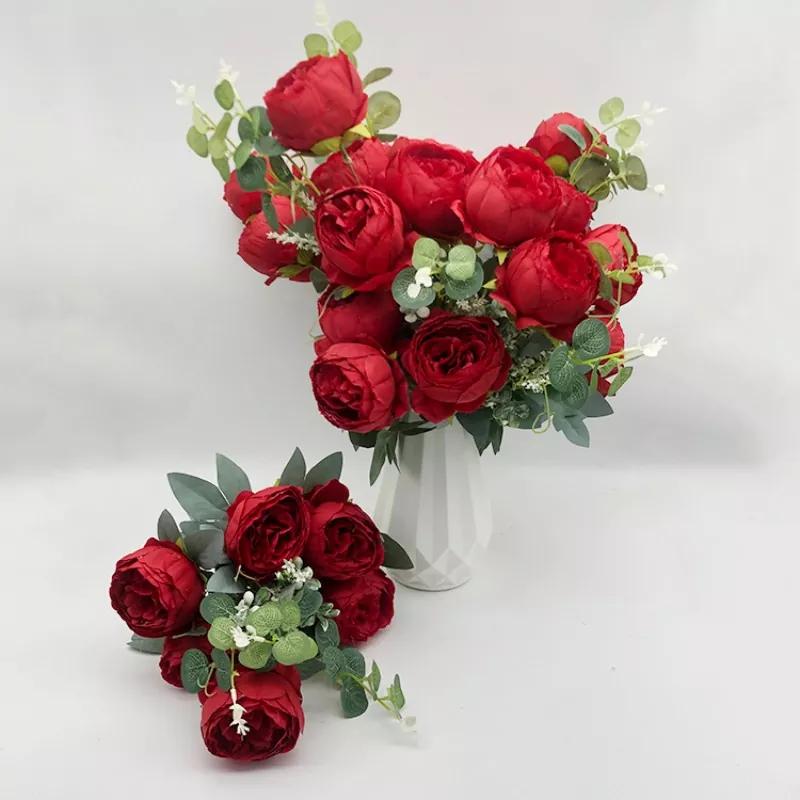 Silk Flowers Faux Bouquet