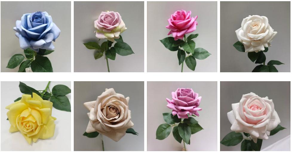 High-quality real touch artificial rose wholesale with lifelike petals and premium craftsmanship from OULI®