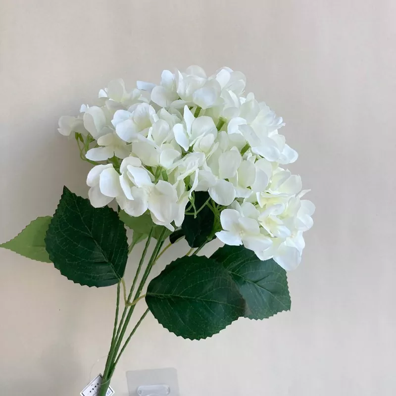 5-head Hydrangea artificial flowers wholesale for wedding decoration