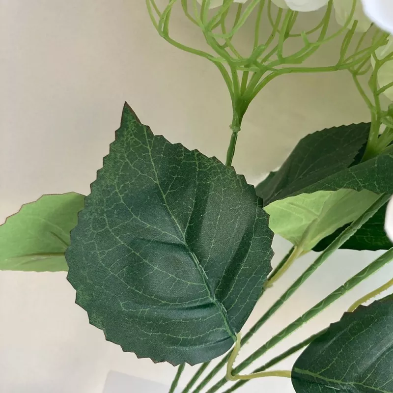 Real touch artificial hydrangea stems with 5 flower heads bulk