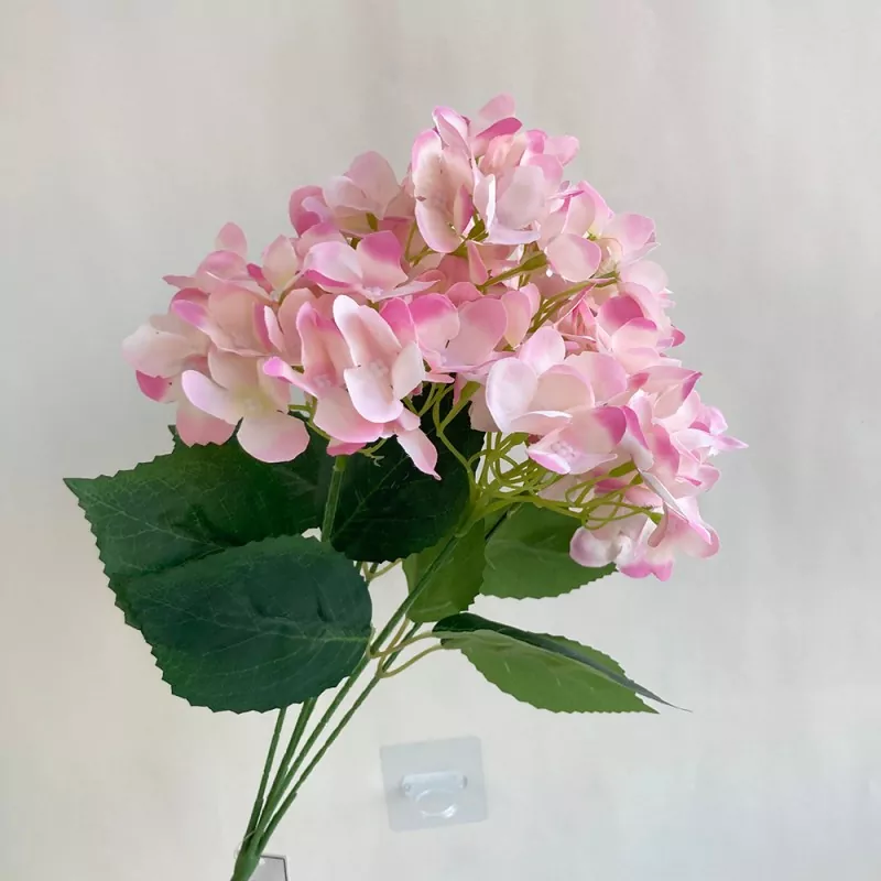 White hydrangea artificial flowers 5 forks for centerpiece