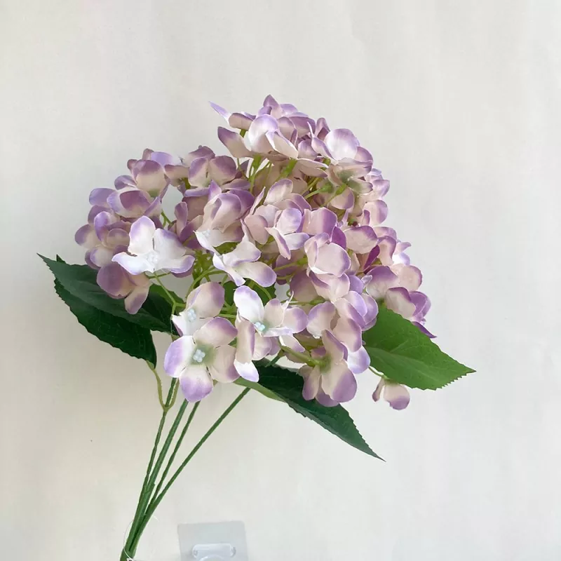 Artificial hydrangea wholesale supplier 5 heads silk bouquet