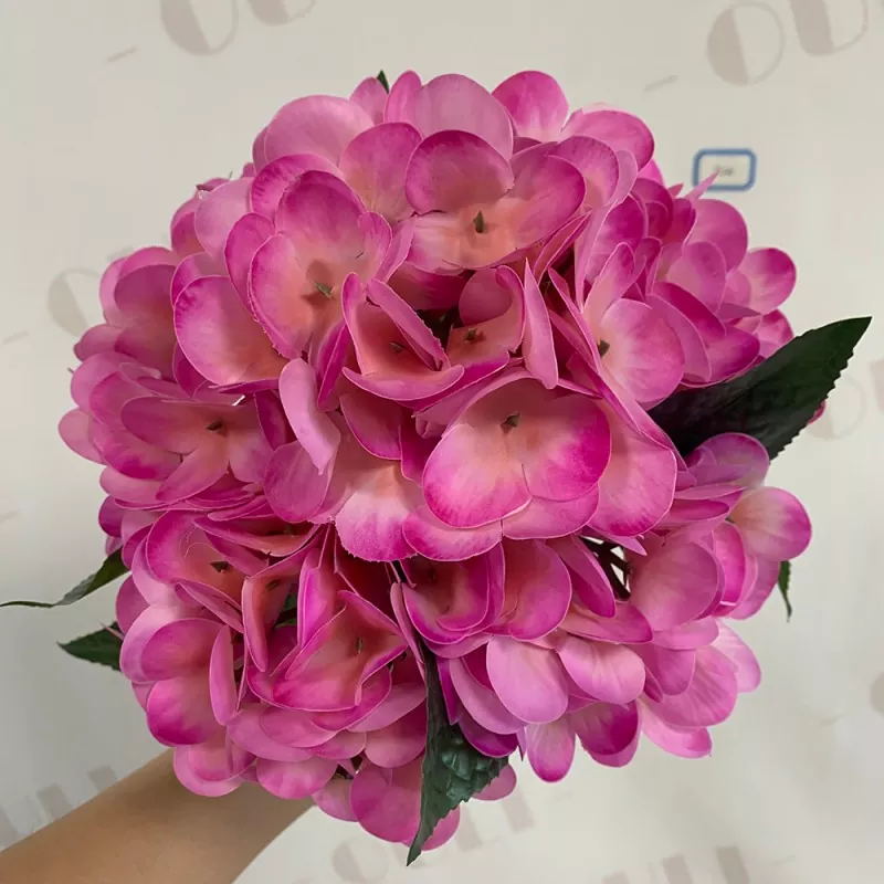 High-quality 5-head hydrangea artificial flowers with realistic texture