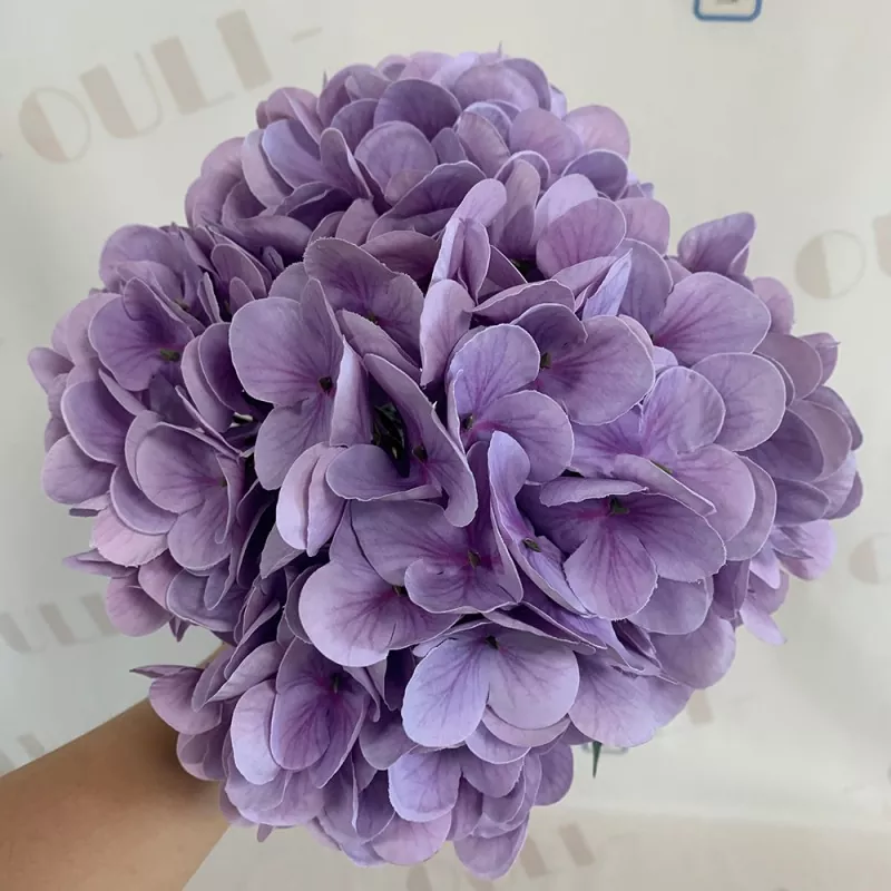 OULI® DH5006 5 forks PVC hydrangea faux flowers with waterproof design