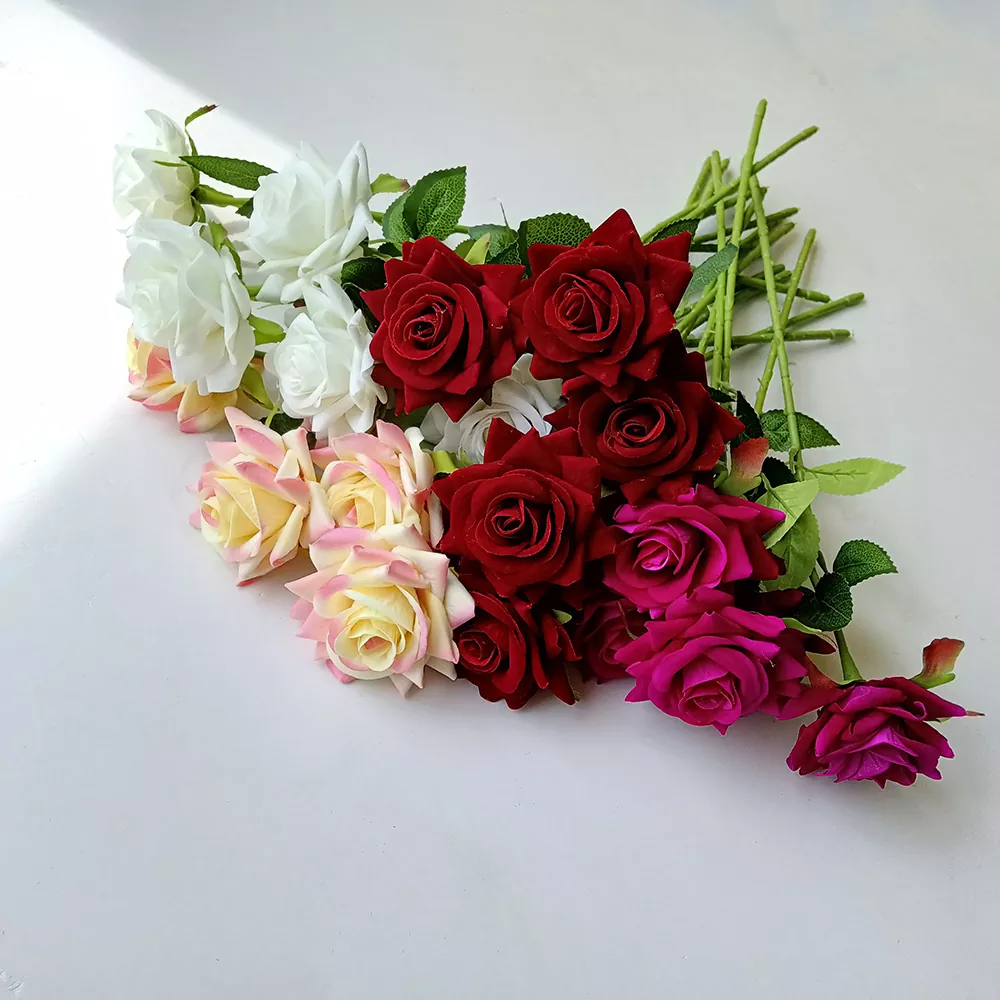 Velvet Rose Silk Flowers