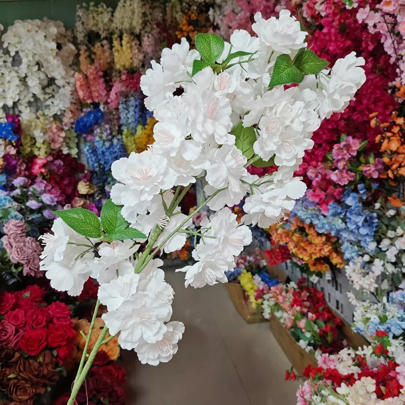 White Cherry Blossom Artificial Flowers